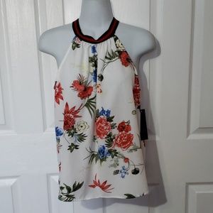 KAii womens floral top size Medium spring summer